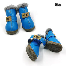 Load image into Gallery viewer, 4Pcs/Set Winter Pet Dog Shoes Warm Snow Boots Waterproof For Small Dogs Cotton Non Slip Pet Outdoor Supplies Botas Perro
