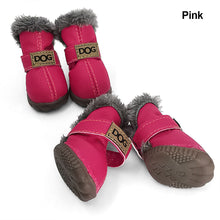 Load image into Gallery viewer, 4Pcs/Set Winter Pet Dog Shoes Warm Snow Boots Waterproof For Small Dogs Cotton Non Slip Pet Outdoor Supplies Botas Perro
