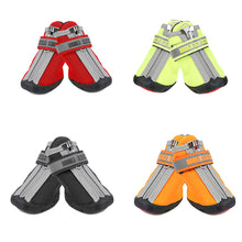 Load image into Gallery viewer, Four season Waterproof Pet Shoes for Small to Large Dog Oxford Bottom Reflective Bandages Pet Rain Boots Large Dog Shoes
