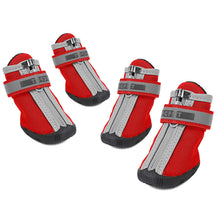 Load image into Gallery viewer, Four season Waterproof Pet Shoes for Small to Large Dog Oxford Bottom Reflective Bandages Pet Rain Boots Large Dog Shoes
