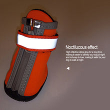 Load image into Gallery viewer, Four season Waterproof Pet Shoes for Small to Large Dog Oxford Bottom Reflective Bandages Pet Rain Boots Large Dog Shoes
