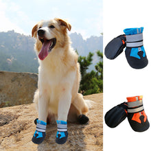Load image into Gallery viewer, 4pcs/Lot Shoes For Large Dogs Boots Waterproof Socks Non-Slip Reflective Medium Dog Covers For Labrador Alaska Golden Retriever
