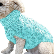 Load image into Gallery viewer, Winter Dog Clothes Chihuahua Soft Puppy Kitten Kitten High Collar Solid Color Design Sweater Fashion Clothing for Pet Dogs Cats
