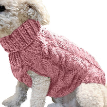 Load image into Gallery viewer, Winter Dog Clothes Chihuahua Soft Puppy Kitten Kitten High Collar Solid Color Design Sweater Fashion Clothing for Pet Dogs Cats
