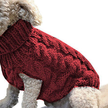 Load image into Gallery viewer, Winter Dog Clothes Chihuahua Soft Puppy Kitten Kitten High Collar Solid Color Design Sweater Fashion Clothing for Pet Dogs Cats
