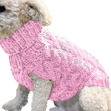 Load image into Gallery viewer, Winter Dog Clothes Chihuahua Soft Puppy Kitten Kitten High Collar Solid Color Design Sweater Fashion Clothing for Pet Dogs Cats
