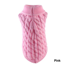 Load image into Gallery viewer, Winter Dog Clothes Chihuahua Soft Puppy Kitten Kitten High Collar Solid Color Design Sweater Fashion Clothing for Pet Dogs Cats
