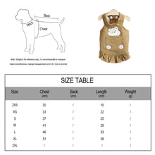 Load image into Gallery viewer, Bear Suspenders Skirt Pet Cats and Dogs Clothes Autumn and Winter Flying Sleeves Base Corduroy Cute Princess Skirt Pets Clothes
