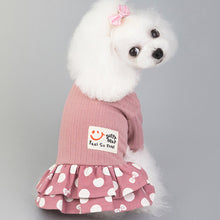 Load image into Gallery viewer, Summer Pet Clothes Dot Dog Dress For Dogs Skirt Summer Dog Wedding Dresses Yorkshire Clothes For Dogs Chihuahau Pet Cat Vest
