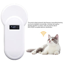 Load image into Gallery viewer, 134.2KHz OLED Display Pet ID Reader Animal Chip Digital Scanner Microchip Handheld Identification FDX-B Format for Cat Dog
