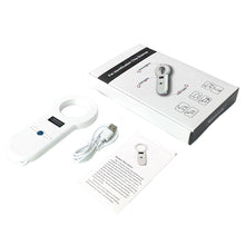 Load image into Gallery viewer, 134.2KHz OLED Display Pet ID Reader Animal Chip Digital Scanner Microchip Handheld Identification FDX-B Format for Cat Dog
