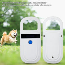 Load image into Gallery viewer, Rechargeable Animal Chip Pet Chip Scanner Handheld Reader OLED Display Screen Animal Identification Pet Tags Scanner
