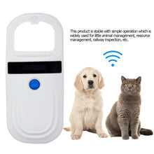 Load image into Gallery viewer, Rechargeable Animal Chip Pet Chip Scanner Handheld Reader OLED Display Screen Animal Identification Pet Tags Scanner
