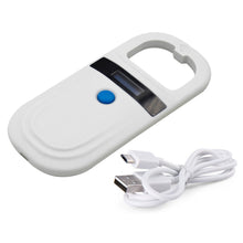Load image into Gallery viewer, Rechargeable Animal Chip Pet Chip Scanner Handheld Reader OLED Display Screen Animal Identification Pet Tags Scanner
