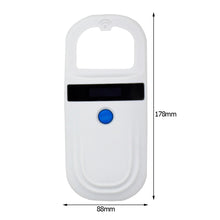 Load image into Gallery viewer, Rechargeable Animal Chip Pet Chip Scanner Handheld Reader OLED Display Screen Animal Identification Pet Tags Scanner
