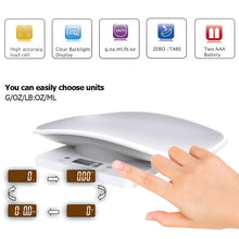 Load image into Gallery viewer, 10KG/1g Weight Scale for Small Pets Dog Cat Rabbit Precise Pet Scale with Scale Tray Package Scale Practical Home Kitchen Scale
