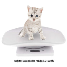 Load image into Gallery viewer, 10KG/1g Weight Scale for Small Pets Dog Cat Rabbit Precise Pet Scale with Scale Tray Package Scale Practical Home Kitchen Scale
