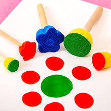 Load image into Gallery viewer, 5pcs/set Kids Drawing Toys Sponge Brush Kit DIY Painting Brush Sponge Flower Stamp Kids Eearly Education Art Start Learning Tools
