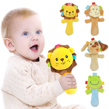 Load image into Gallery viewer, Baby Cartoon Animal Plush Rattle Toys Mobile Bell Toy Infant Toddler Early Educational Toys 0-12M
