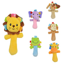 Load image into Gallery viewer, Baby Cartoon Animal Plush Rattle Toys Mobile Bell Toy Infant Toddler Early Educational Toys 0-12M
