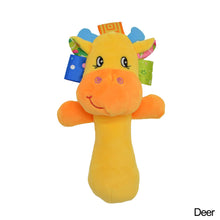 Load image into Gallery viewer, Baby Cartoon Animal Plush Rattle Toys Mobile Bell Toy Infant Toddler Early Educational Toys 0-12M
