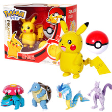 Load image into Gallery viewer, Pokemon Toy Set Pocket Monster Pikachu Transformation Toys Charmander Lunala Scroll Action Figure Anime Model Children's Toys

