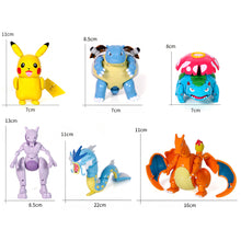 Load image into Gallery viewer, Pokemon Toy Set Pocket Monster Pikachu Transformation Toys Charmander Lunala Scroll Action Figure Anime Model Children's Toys
