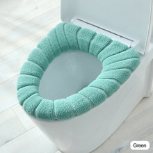 Load image into Gallery viewer, Warm Toilet Seat Cover Closestool Mat Washable Bathroom Accessories Knitting Pure Color Soft Pad Bidet Cover

