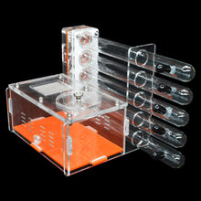 Load image into Gallery viewer, DIY Acrylic Ant Farm with Feeding Area Ant Nest Ants House 5 Plaster Tubes Insect Villa Gypsum Test Tube Nest Pet Anthill Workshop 13.5*12*12.5CM
