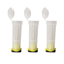 Load image into Gallery viewer, 10Pcs Bee Equipment Queen cage Rearing Cup kit Cover Catcher Queen Plastic Cells 7.6cm 2.6cm Bees Box Beekeeping Supplies Insects Tools Wholesale Bee feeder
