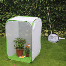Load image into Gallery viewer, Green Collapsible Insect Cage Light Transmission Mesh Net Butterfly Habitat Cage Mantis Stick Grasshopper Seedling Insects Incubator Breeding Zipper Foldable Cages
