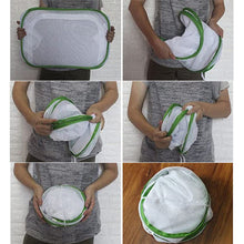 Load image into Gallery viewer, Green Collapsible Insect Cage Light Transmission Mesh Net Butterfly Habitat Cage Mantis Stick Grasshopper Seedling Insects Incubator Breeding Zipper Foldable Cages
