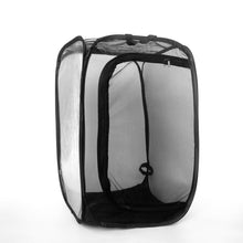 Load image into Gallery viewer, Butterfly Cage Black Insect Habitat Popup Collapsible Insect Mesh Cage Insect Proof Plant Greenhouse Box Mantis Stick Foldable Pop-up Insect Breeding Box

