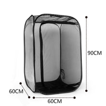 Load image into Gallery viewer, Butterfly Cage Black Insect Habitat Popup Collapsible Insect Mesh Cage Insect Proof Plant Greenhouse Box Mantis Stick Foldable Pop-up Insect Breeding Box
