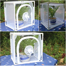 Load image into Gallery viewer, Butterfly Cage Insect Habitat Popup Collapsible Butterfly Mesh Cage Plant Greenhouse Box Insects Incubator Breeding Zipper Plant Animal Tent for Outdoor
