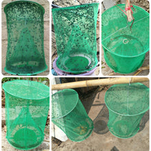Load image into Gallery viewer, Ranch Fly Trap Reusable Fly Catcher Pest Killer Cage Hanging Fly Cage Insect Mesh Net Trap Bug Catcher for Indoor or Outdoor Family Farms Restaurants
