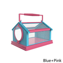 Load image into Gallery viewer, Portable Insect Butterfly Habitat Cage Terrarium Foldable Outdoor Insect Breeding Box Outdoor Bug Viewer Breathable Comfortable Pet Garden Science Educational Toys
