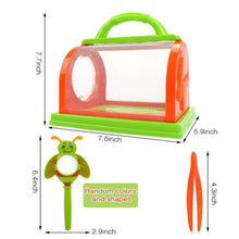Load image into Gallery viewer, Portable Insect Box Butterfly Habitat Cage Children Observation Foldable Outdoor Insect Watching Experiment Boxes Bug Viewer Science Educational Toys
