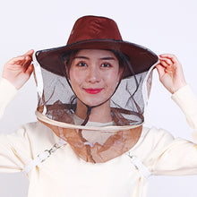 Load image into Gallery viewer, 1pcs Beekeeping Cowboy Hat Anti Bee Hat Protective Beekeeper Cap Face Protector Mosquito Bee Insect Net Veil Comfortable Design Beekeeping Protection Equipments
