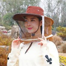Load image into Gallery viewer, 1pcs Beekeeping Cowboy Hat Anti Bee Hat Protective Beekeeper Cap Face Protector Mosquito Bee Insect Net Veil Comfortable Design Beekeeping Protection Equipments
