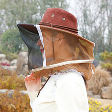 Load image into Gallery viewer, 1pcs Beekeeping Cowboy Hat Anti Bee Hat Protective Beekeeper Cap Face Protector Mosquito Bee Insect Net Veil Comfortable Design Beekeeping Protection Equipments

