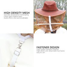 Load image into Gallery viewer, 1pcs Beekeeping Cowboy Hat Anti Bee Hat Protective Beekeeper Cap Face Protector Mosquito Bee Insect Net Veil Comfortable Design Beekeeping Protection Equipments
