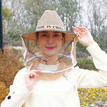 Load image into Gallery viewer, 1pcs Beekeeping Cowboy Hat Anti Bee Hat Protective Beekeeper Cap Face Protector Mosquito Bee Insect Net Veil Comfortable Design Beekeeping Protection Equipments
