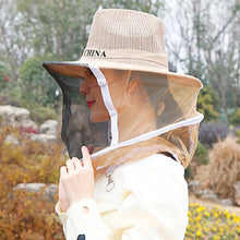 Load image into Gallery viewer, 1pcs Beekeeping Cowboy Hat Anti Bee Hat Protective Beekeeper Cap Face Protector Mosquito Bee Insect Net Veil Comfortable Design Beekeeping Protection Equipments
