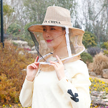 Load image into Gallery viewer, 1pcs Beekeeping Cowboy Hat Anti Bee Hat Protective Beekeeper Cap Face Protector Mosquito Bee Insect Net Veil Comfortable Design Beekeeping Protection Equipments
