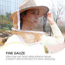 Load image into Gallery viewer, 1pcs Beekeeping Cowboy Hat Anti Bee Hat Protective Beekeeper Cap Face Protector Mosquito Bee Insect Net Veil Comfortable Design Beekeeping Protection Equipments
