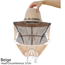 Load image into Gallery viewer, 1pcs Beekeeping Cowboy Hat Anti Bee Hat Protective Beekeeper Cap Face Protector Mosquito Bee Insect Net Veil Comfortable Design Beekeeping Protection Equipments
