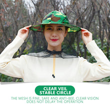 Load image into Gallery viewer, 1pcs Beekeeping Cowboy Hat Anti Bee Hat Protective Beekeeper Cap Face Protector Mosquito Bee Insect Net Veil Comfortable Design Beekeeping Protection Equipments
