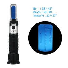 Load image into Gallery viewer, Bee Tools Honey Refractometer Brix 58-90% (Sugar Content) Beekeeping Refractometer Handheld Portable Honey Concentration Meter Honey Moisture Tester with ATC
