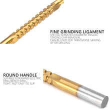 Load image into Gallery viewer, 6Pcs 4-12/20/32mm HSS Steel Titanium Step Drill Bit and Drill Bit-Milling Cutter Metal Hole Cutter Wood Cone Core Drilling Hole Saw Tool+3,6,8 Saw Drill
